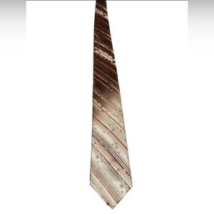 Vintage Wembley Dacron Polyester Tie USA Made 60s 70s Striped Geometric 3” 54.5”